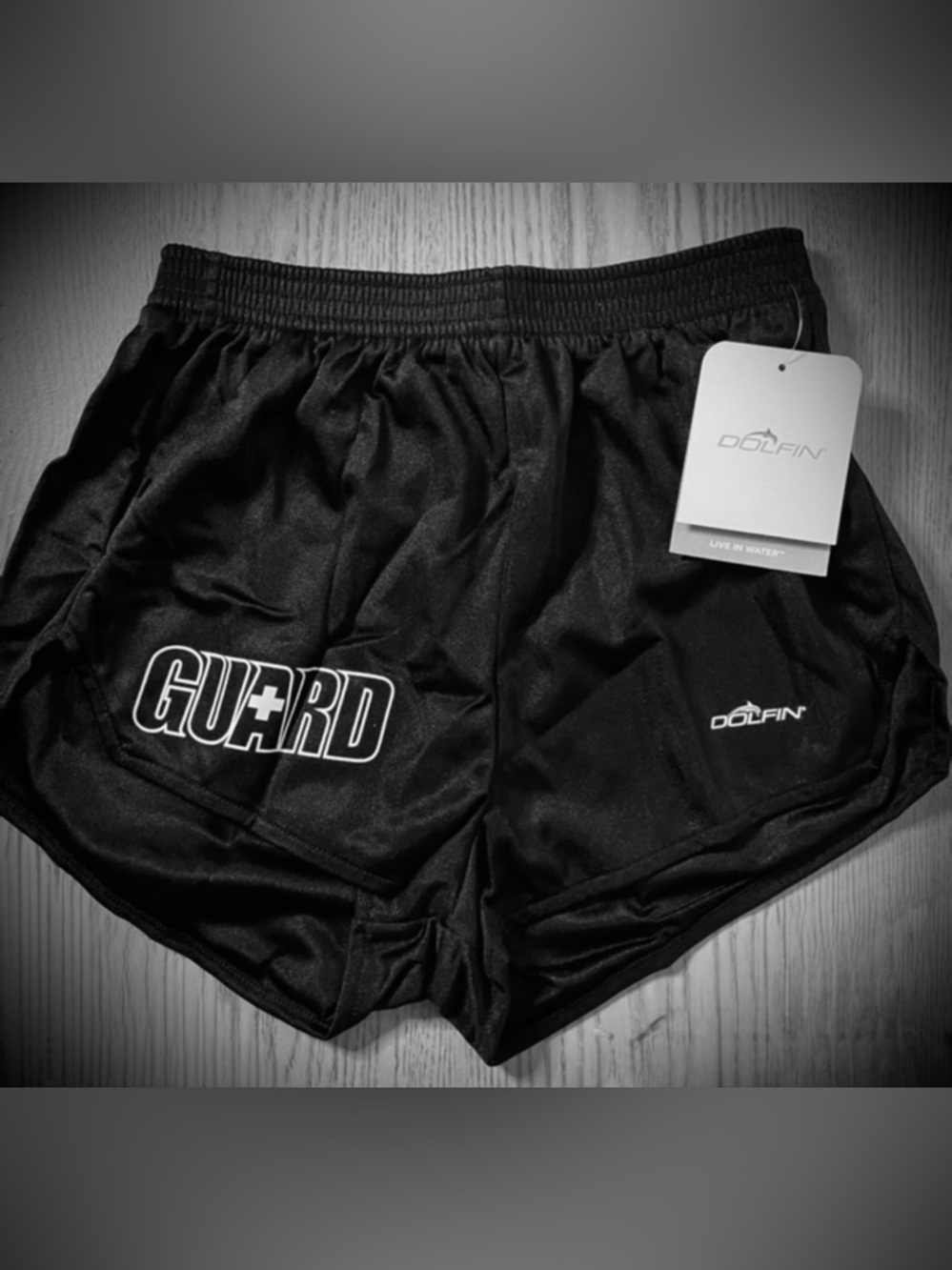 NWT DOLFIN SHORTS VINTAGE high waist Guard SHORTS Black Size Small/ 0-2